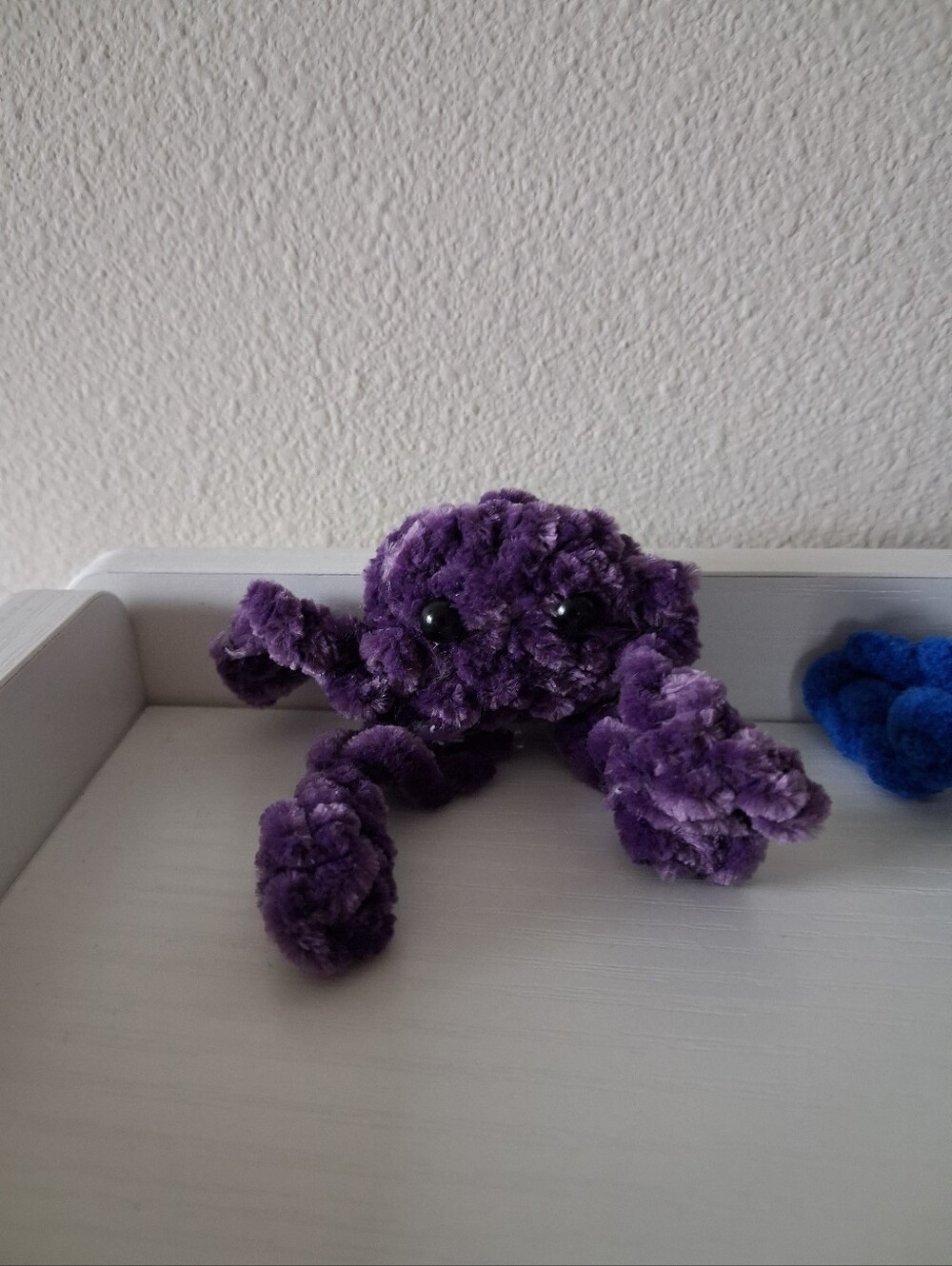 Purple Crochet Mini Frog